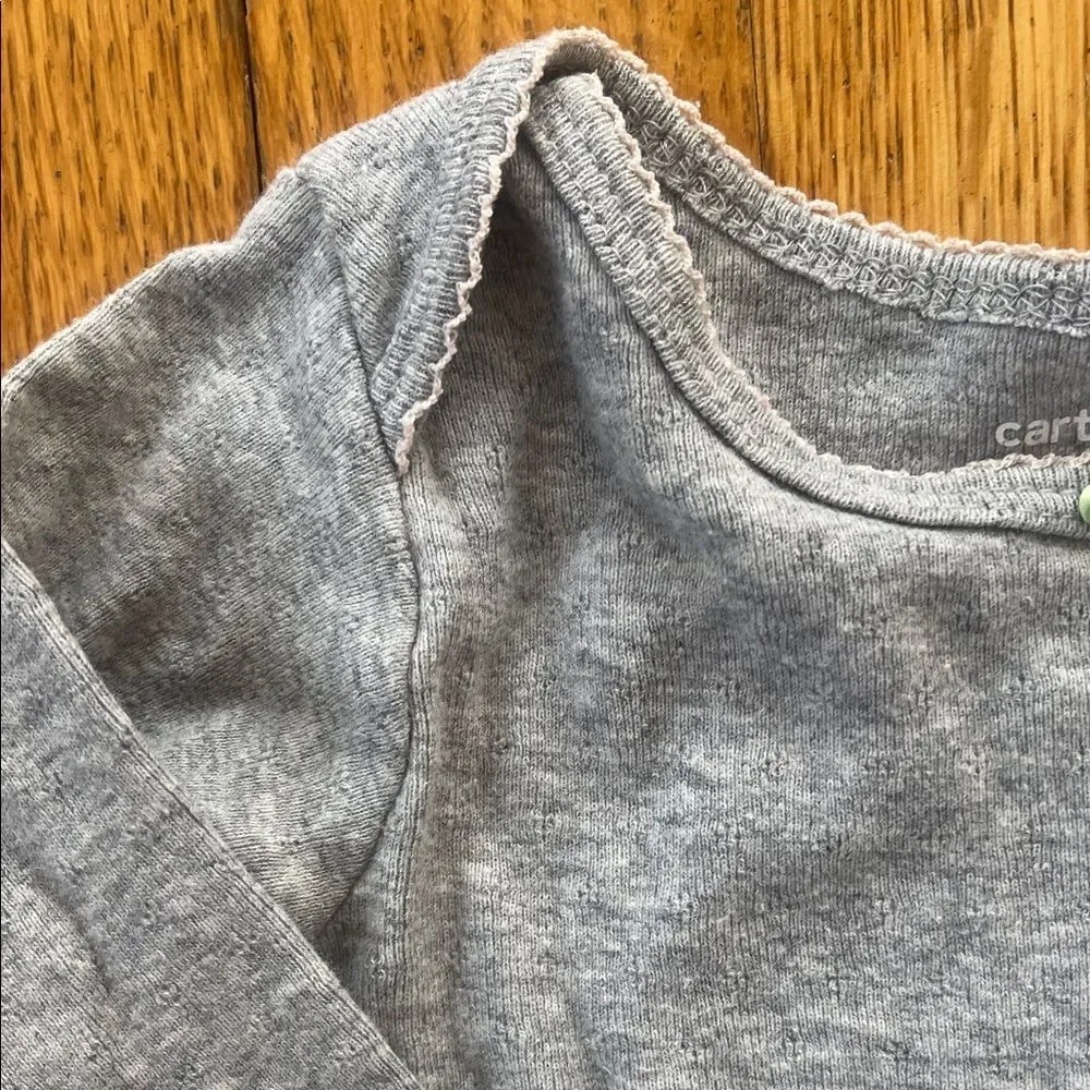 Black Peplum Sweater and Gray Bodysuit Set